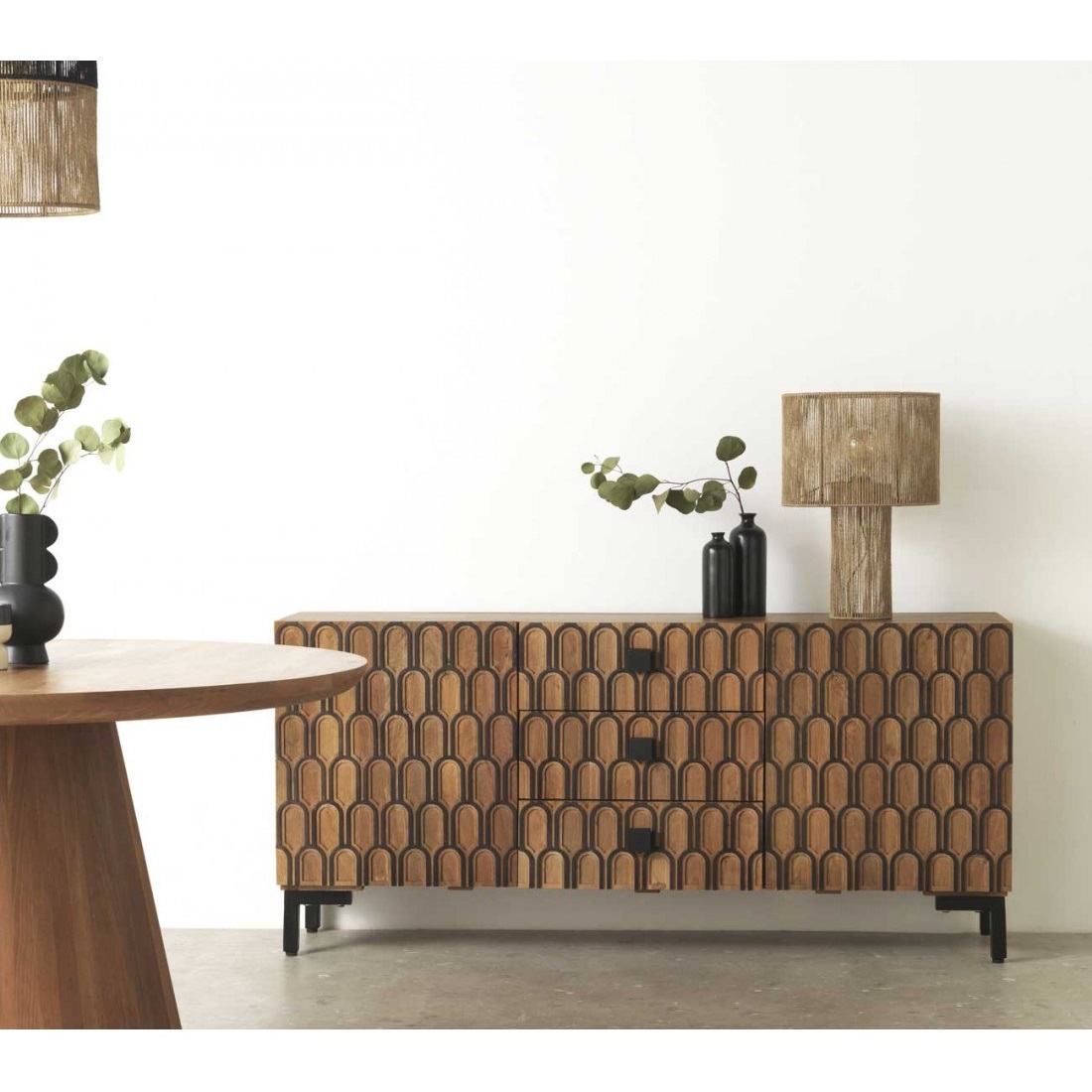 Aparador Madera Natural Mango - Imagen 7