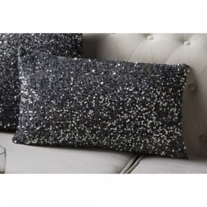 Cojín Lentejuelas Gris