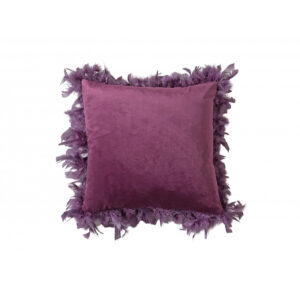 Cojín Plumas Púrpura