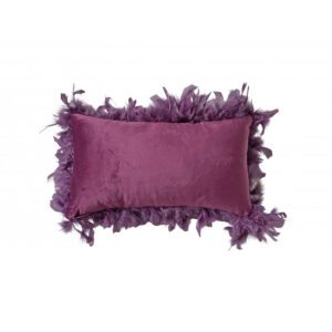 Cojín Plumas Púrpura