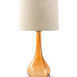 Lámpara Sobremesa Cristal Naranja