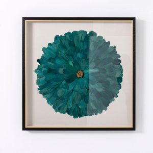 Cuadro Plumas Aquamarina NUEVA COLECCIÓN