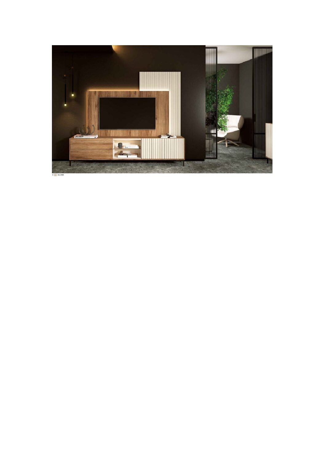 Mueble Tv Pared Panel Led NUEVA COLECCIÓN