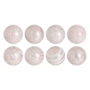 Set 8 Bolas Rosa Nácar