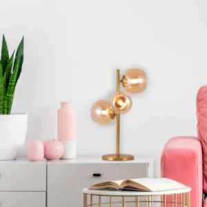 Lámpara Sobremesa Tulipa Dorado