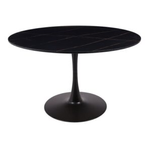 Mesa Gina Efecto Mármol Negro