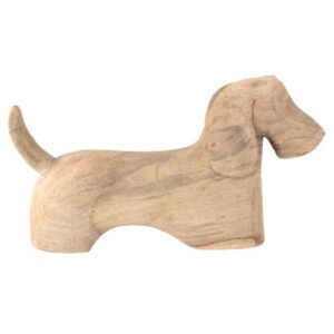 Escultura Madera Terrier
