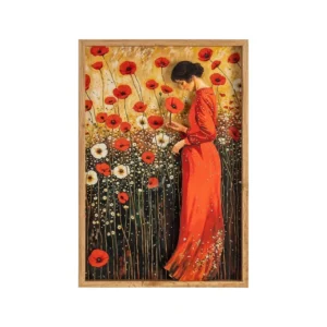 Cuadro Mujer Madera / Cristal