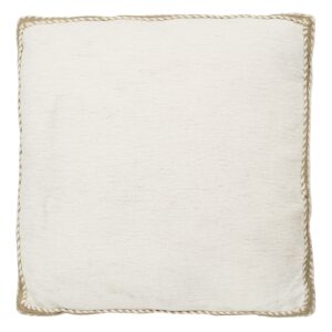 Cojín Beige Con Cuerda 45x45