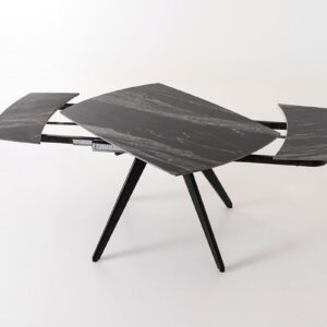 Mesa Comedor Extensible Porcelánico Negro