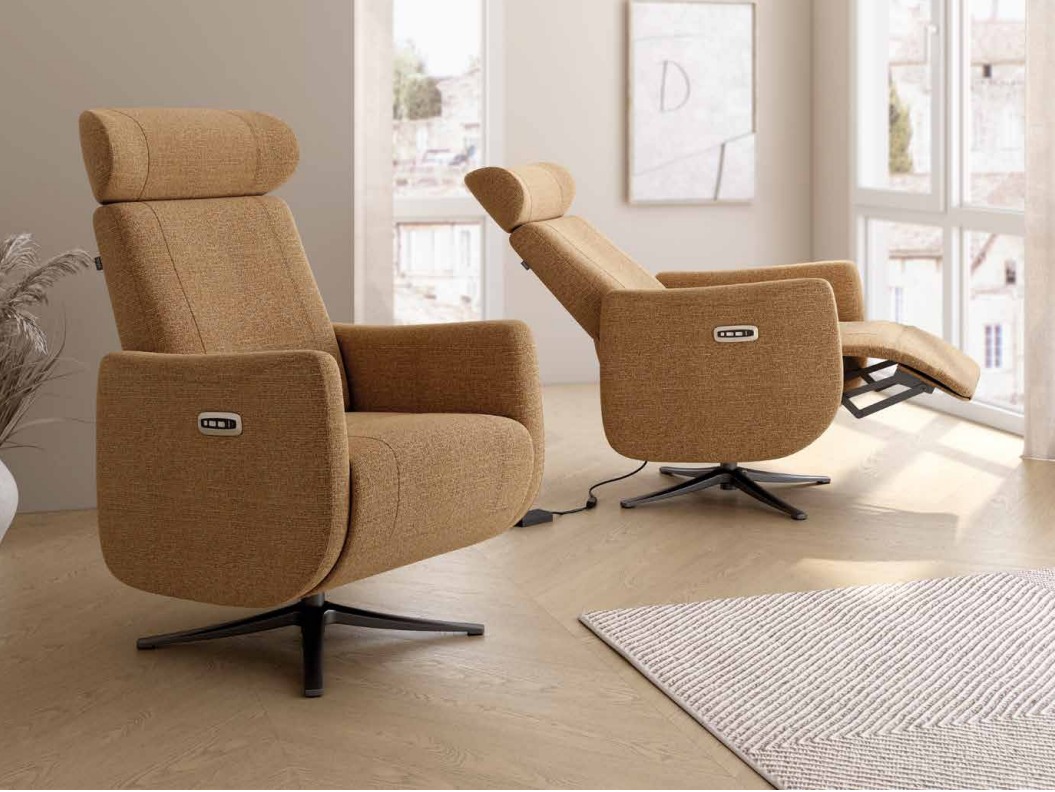 Butaca Relax Vera Ocre Elect.