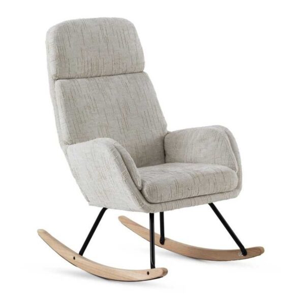 Sillón Balancín Tapizado Blanco