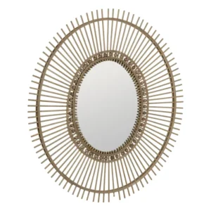 Espejo Natural Bambú Oval