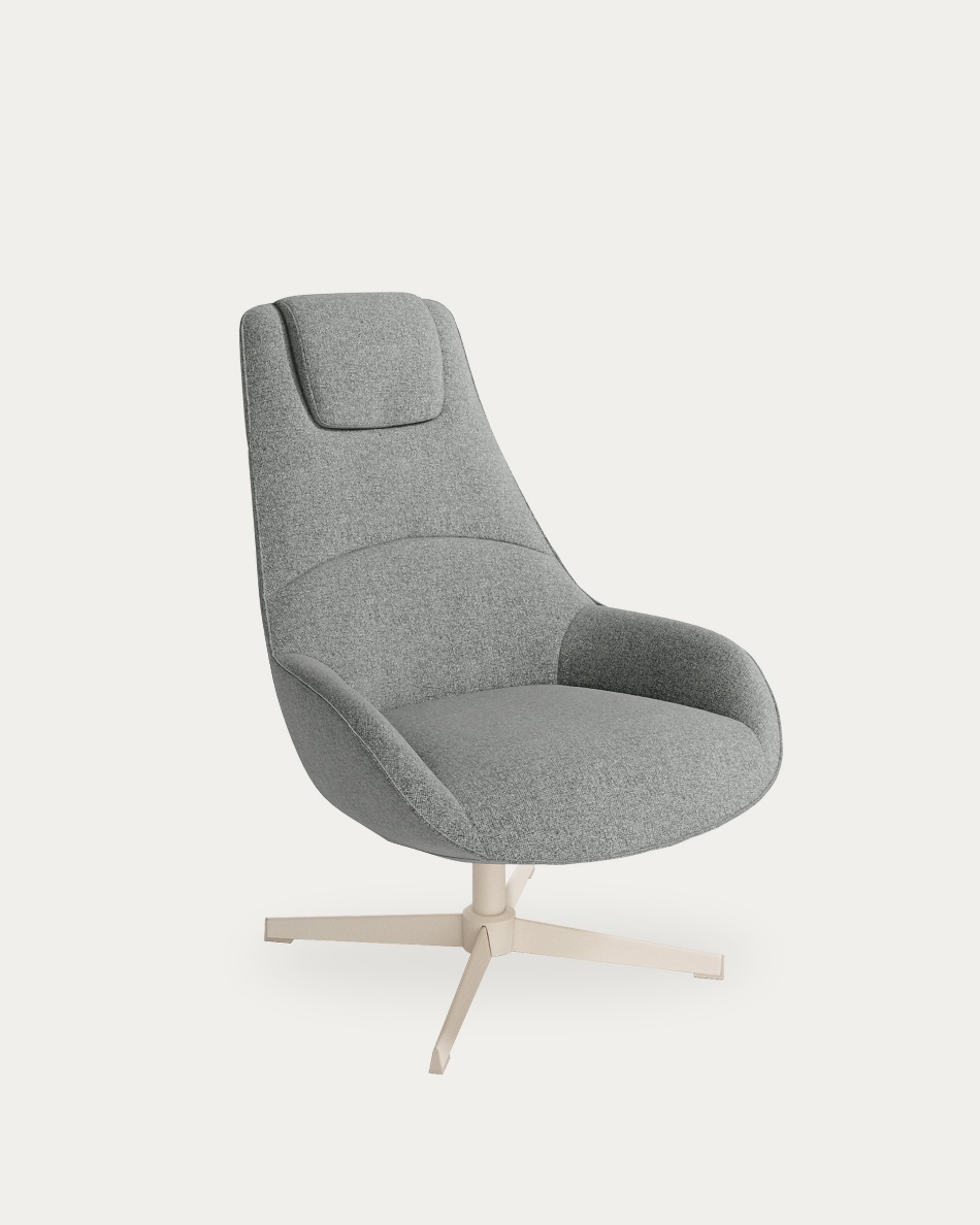 Butaca Areca Gris Giratoria 360º