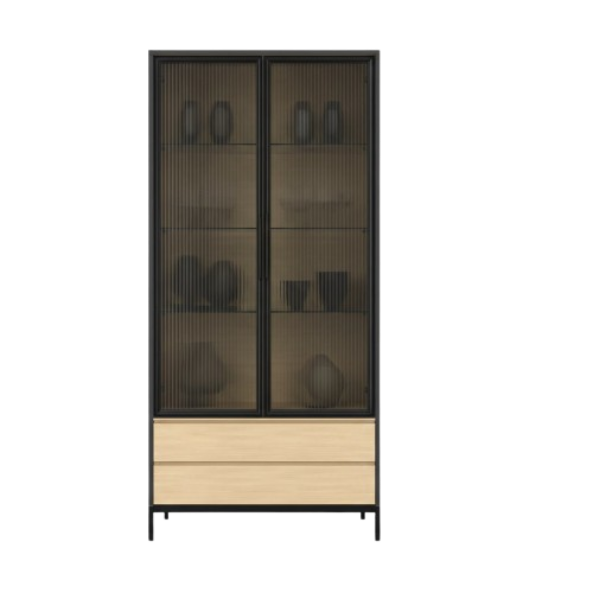 Vitrina Roble/Negro