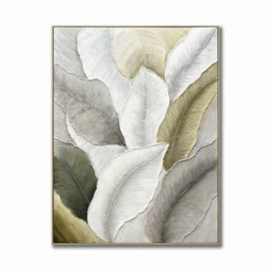 Lienzo Hojas Relieve