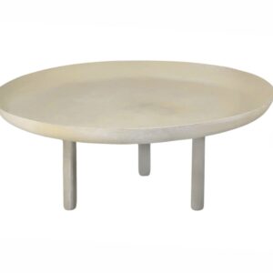 Centro Metal Redondo Beige