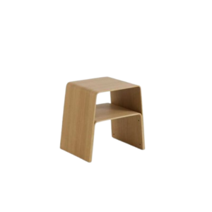 Mesa Auxiliar Madera Maciza Contrachapado Roble