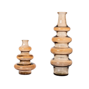 Set de 2 Floreros Aura Color Beige