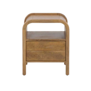 Mesita de Noche 1 Cajón Madera Maciza