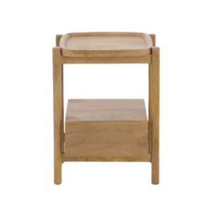 Mesita de Noche 1 Cajón Madera Maciza