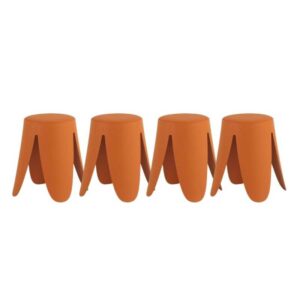 Taburete Bajo Naranja