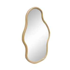 Espejo Irregular Madera Roble