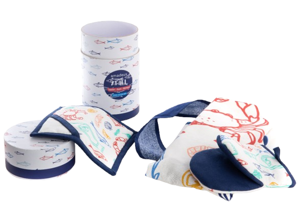 Conjunto Delantal, Guante y Agarrador