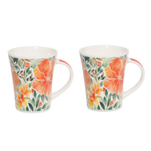 Set 2 Tazas Porcelana