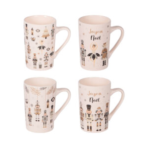 Set 4 Tazas Porcelana