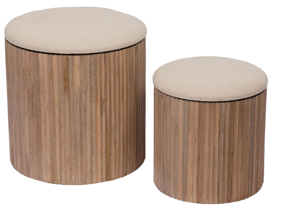 Set 2 Poufs