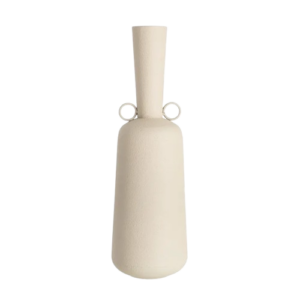Jarrón Beige Metal