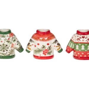 Mini Jarrón Suéter Navidad