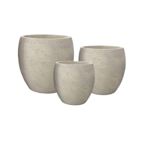 Macetero Textura Piedra Beige