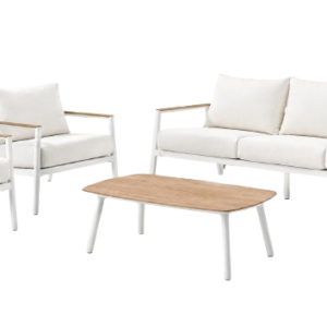 Set Bayo Sofá Blanco Aluminio