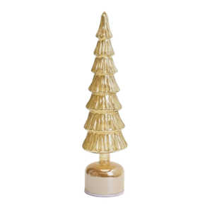 Árbol Cristal Giratorio Luz Oro 33cm- Próximamente