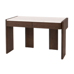 Escritorio Gio 1 Cajón Nogal Tapa Porcelánico