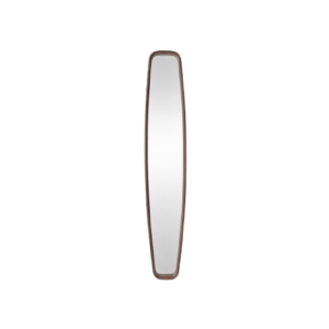 Espejo Ovalado Recto Madera Nogal 30x177cm