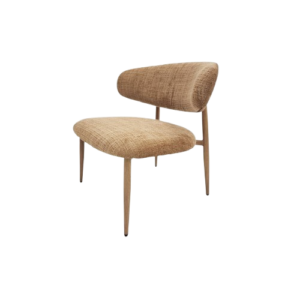 Silla Cole Terracota Pata Metal Imitación Madera