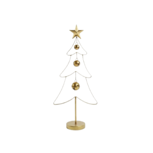 Árbol Metal Dorado Cascabeles 67cm