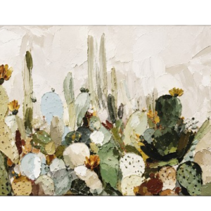 Óleo Al 50% Cactus Colores Verdes 140x70cm