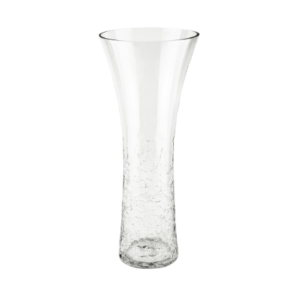 Jarrón Vidrio Cuello Efecto V Craquele 40 cm