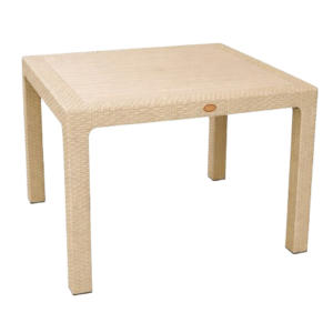 Mesa Mijas Polipropileno Capuccino 90X90cm