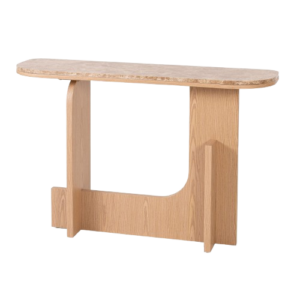 Consola Tapa Porcelánico Chapa Roble 120x35x82cm