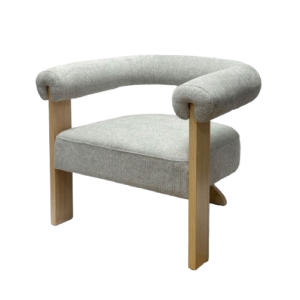 Butaca Adelina Beige Pata Madera Roble