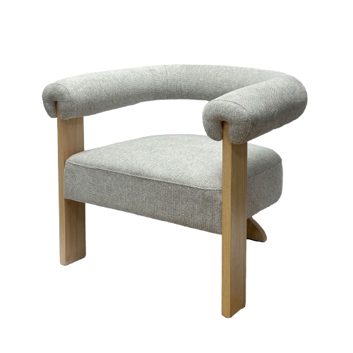 Butaca Adelina Beige Pata Madera Roble